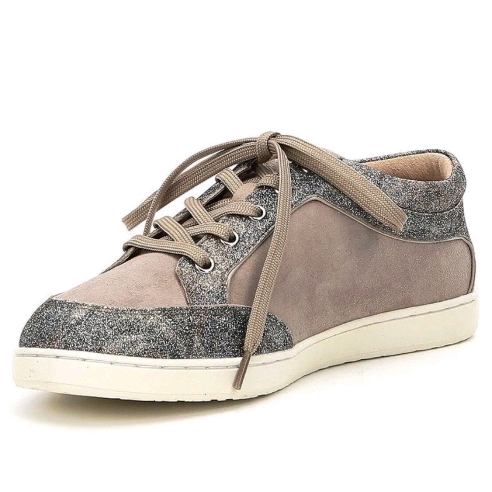 Antonio Melani Alany Glitter Lace-Up Suede Sneakers